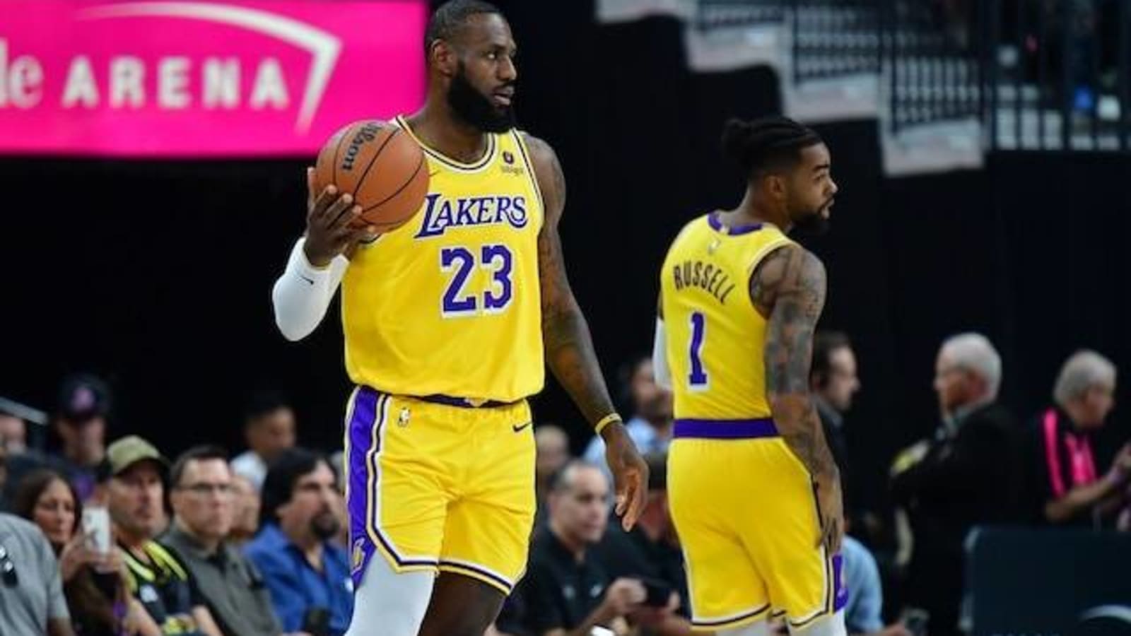 Without LeBron, Davis, Reaves, the Lakers, led by D'Angelo Russell, Get  Preseason Win Over Kings. 