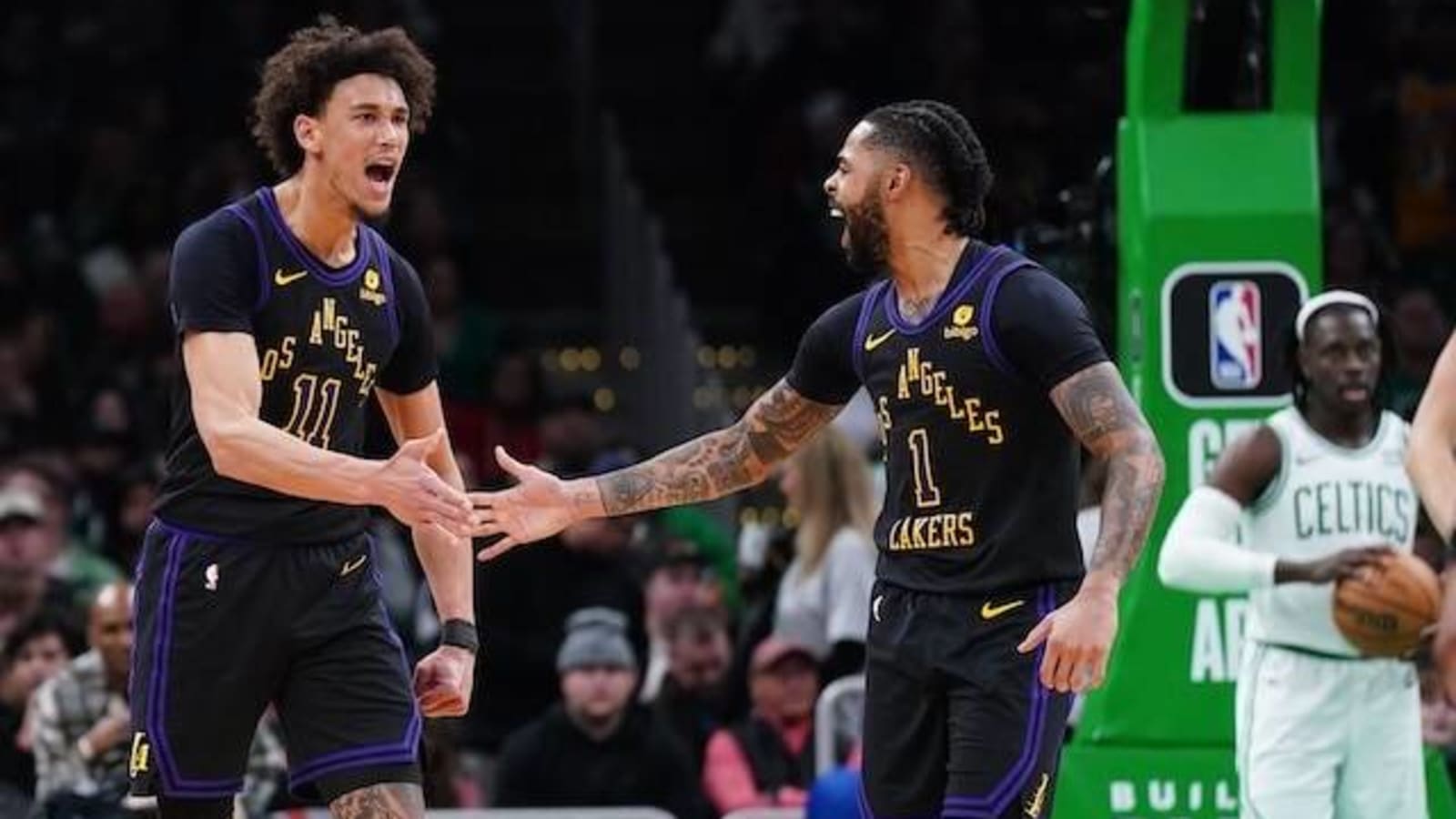  Jaxson Hayes & D’Angelo Russell Discuss Growing Chemistry