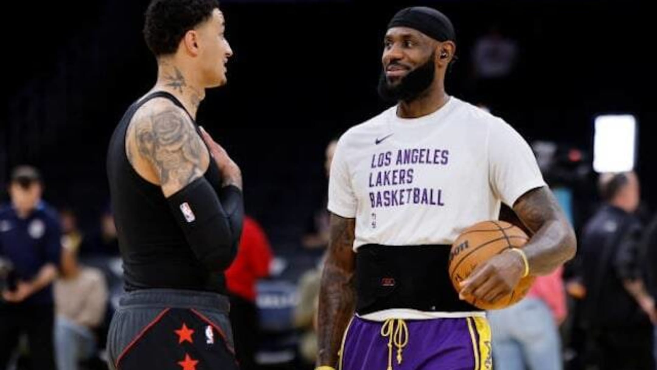 Kyle Kuzma Lakers LeBron James Always Keeps Basketball Work