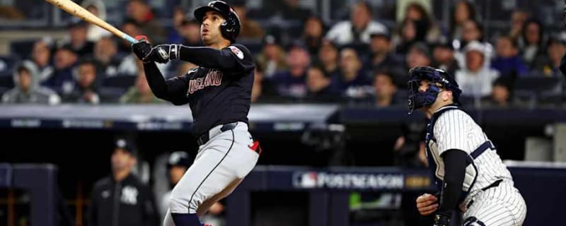 Cleveland Guardians&#39; Brayan Rocchio Enters Game 3 of ALCS on Historic Hitting Streak