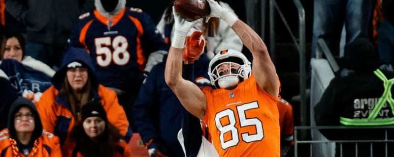 Broncos TE Lucas Krull Carted Off vs. Colts with Toe Injury