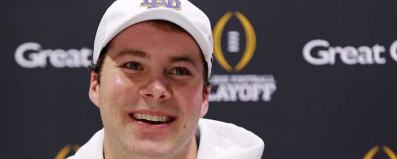 Riley Leonard Explains Why He Skipped 40-Yard Dash at Notre Dame&#39;s Pro Day