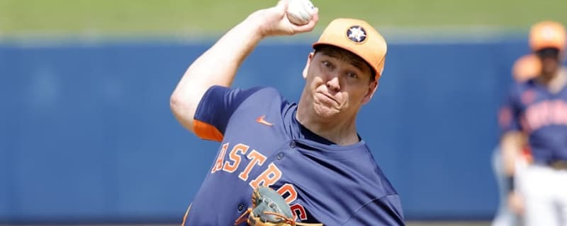 Intriguing Houston Astros Pitching Prospect Shines in Spring Training Debut