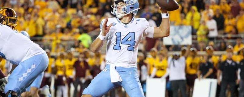 North Carolina quarterback Max Johnson carted off in Gophers game