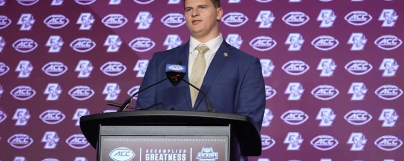 Everything Boston College Offensive Lineman Drew Kendall Said at 2024 ACC Football Kickoff