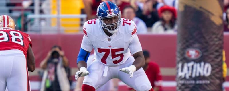 Joshua Ezeudu Feels Ready to Step in at Left Tackle for Giants  