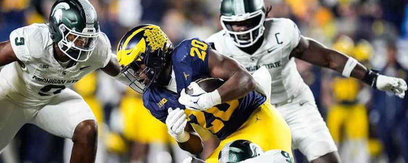 Michigan&#39;s Kalel Mullings denies MSU allegations: &#39;I wasn&#39;t stomping on anybody&#39;