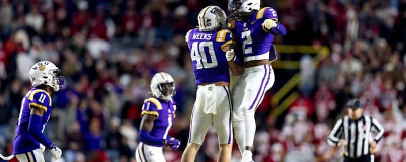 LSU Football Linebacker Whit Weeks Posts Update Following Brutal Ankle Injury