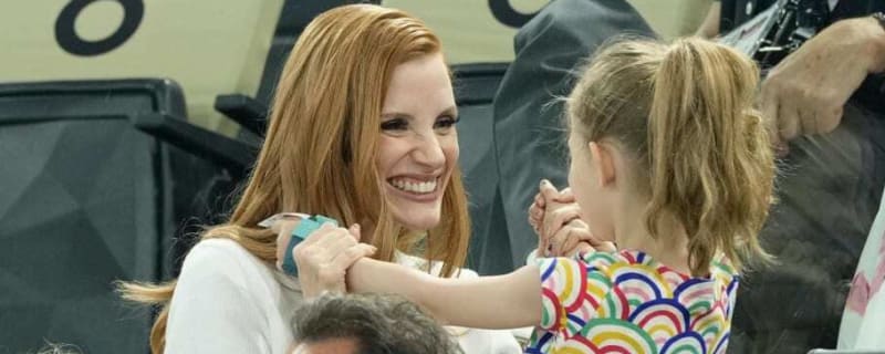 Jessica Chastain&#39;s young kids make rare appearance at the Olympics