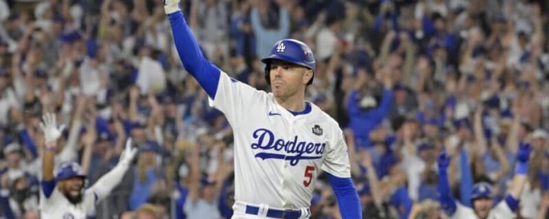 Dodger Stadium Pavilion Seat Painted Blue For Freddie Freeman’s Grand Slam From World Series Vs. Yankees