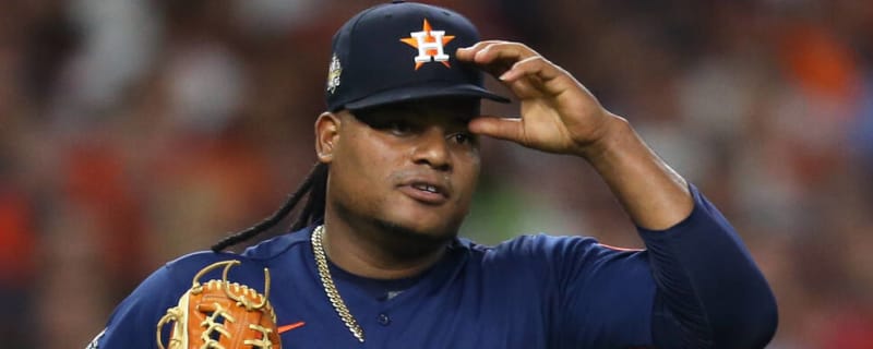 Astros lefty Valdez scratched from start with cut on finger