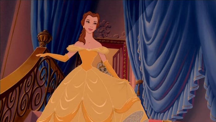 Beauty and the beast gold sale dress