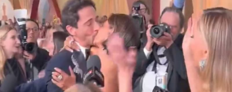 See Halle Berry & Adrien Brody Recreate Their Controversial 2003 Oscars Kiss (Video)