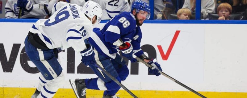 Toronto Maple Leafs forward Sam Lafferty fined for cross-checking Ross  Colton - Daily Faceoff