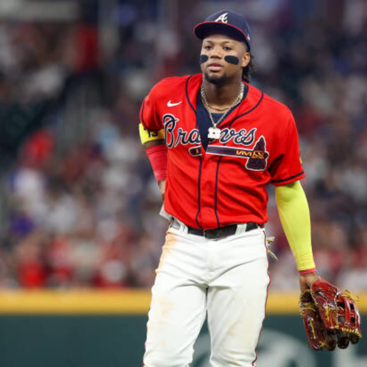 WATCH: Ronald Acuña Jr. hit an absolute bomb to double the Braves