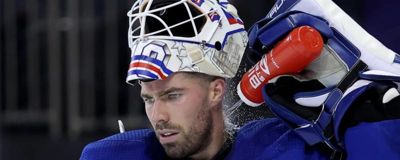 Watch: Former Canucks goaltender Louis Domingue scores AHL playoff-clinching goal