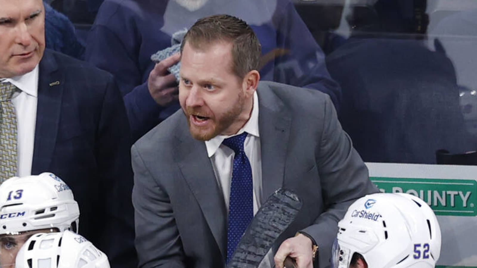 Watch: Blues coach keeps cool as son goes crazy on scoreboard