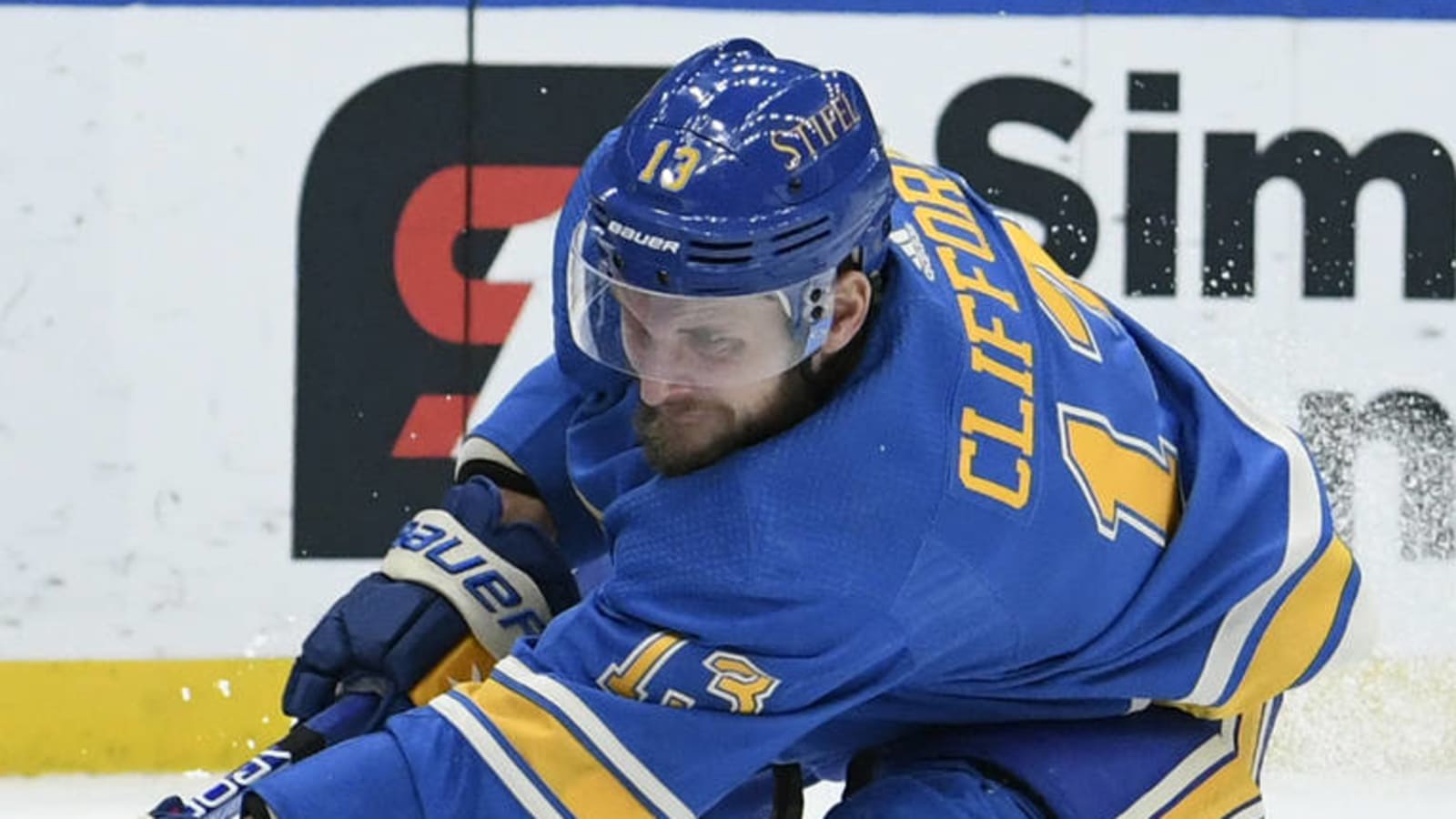 Blues place Kyle Clifford on waivers