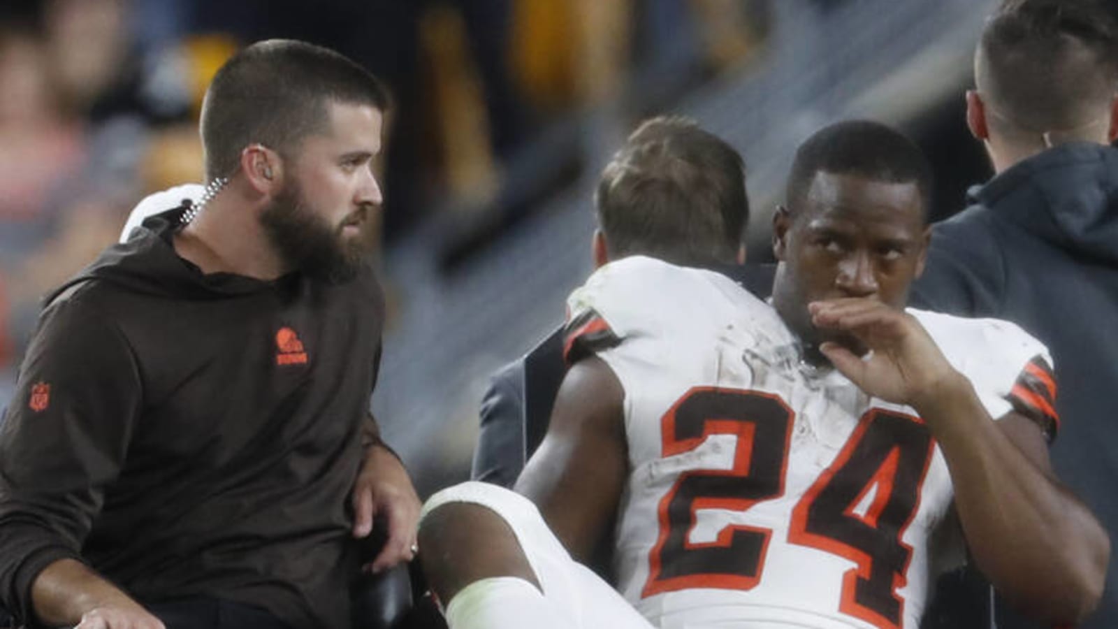 Sports world reacts to Chubb's gruesome injury