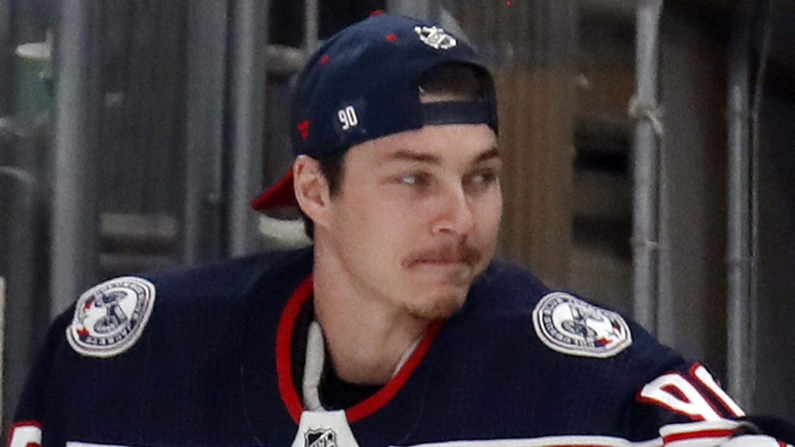 Elvis Merzlikins pays homage to Johnny Gaudreau with subtle goalie mask graphic