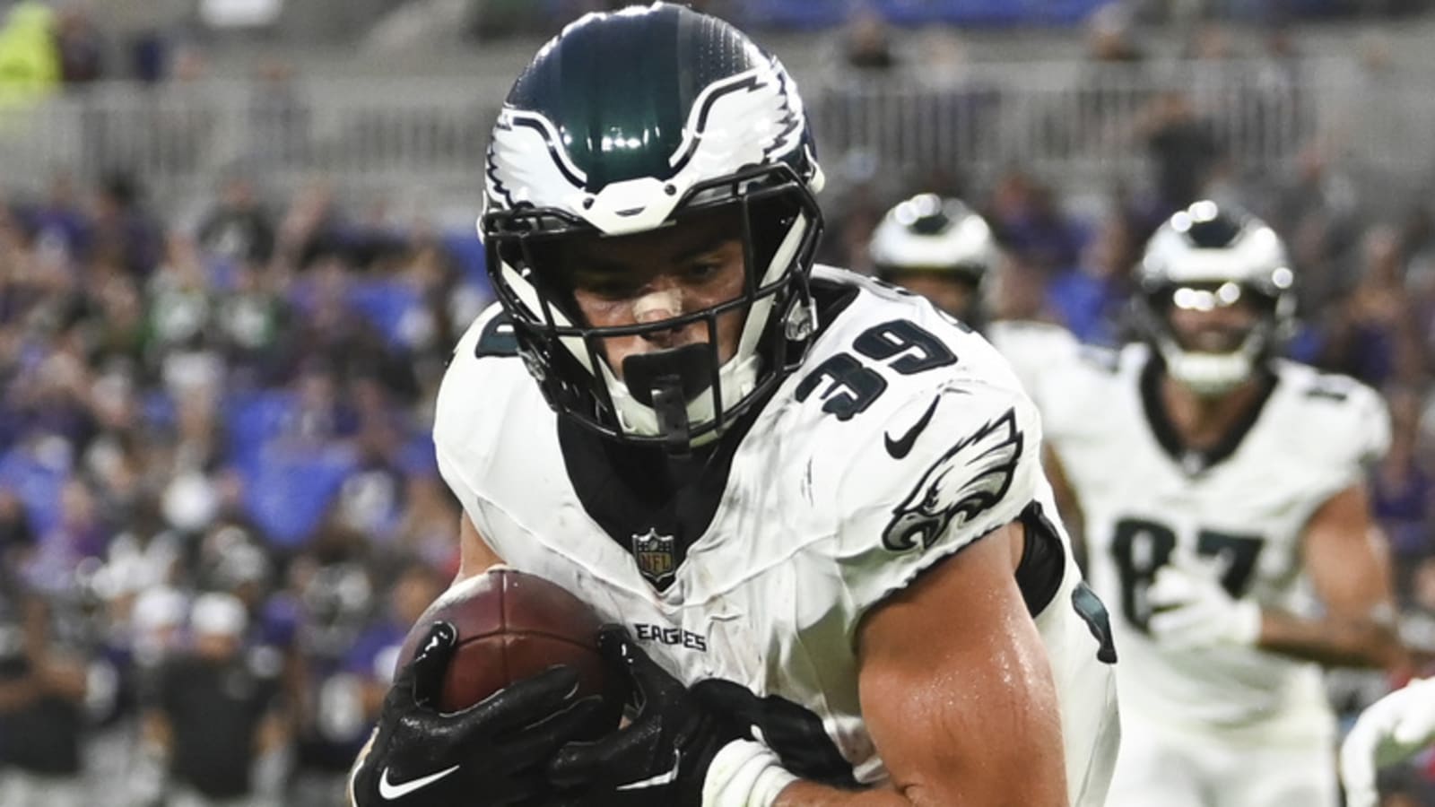 Will Shipley scores first touchdown in NFL preseason debut Yardbarker