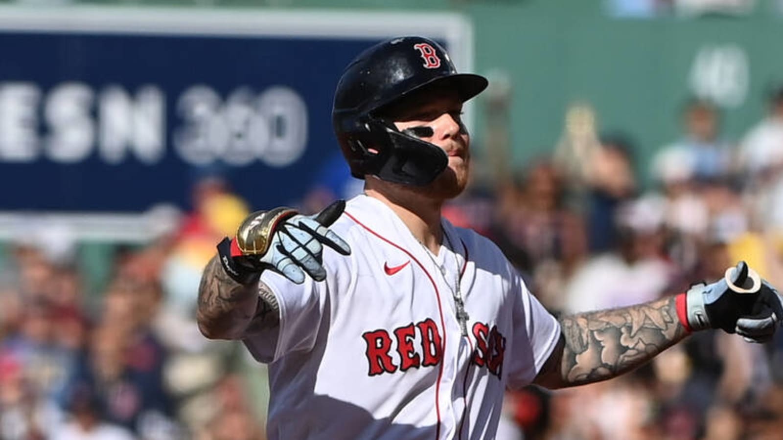 Watch: Red Sox's Verdugo continues streak of lead-off HRs