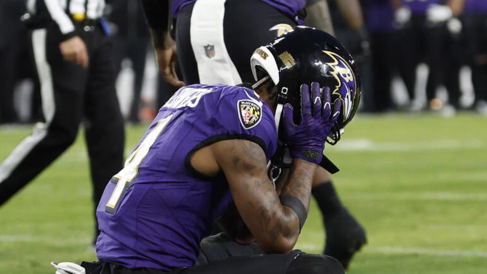 Flowers costs Ravens with three brutal blunders on same drive