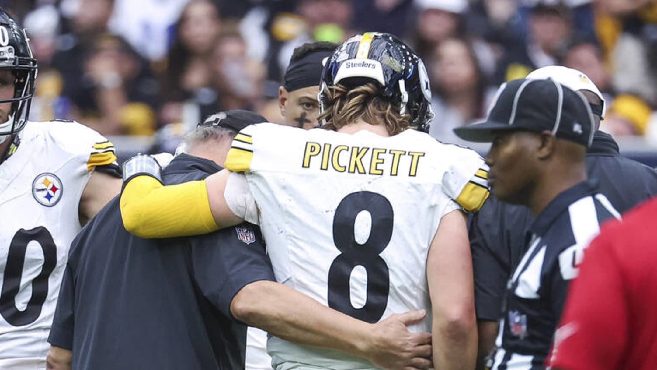 Steelers QB Kenny Pickett out against Texans after injuring knee, Tampa Bay  Buccaneers