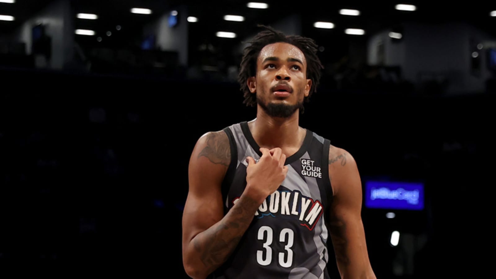 Watch: Nets' Nic Claxton ejected for throwing ball into stands