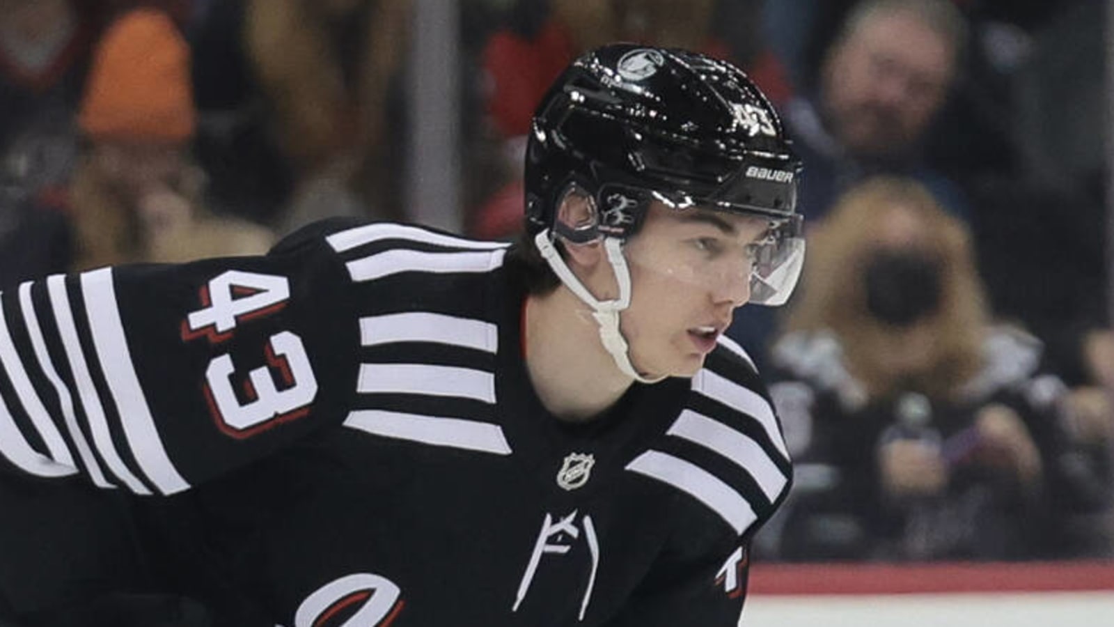 Devils' Hughes to make playoff debut in Game 3