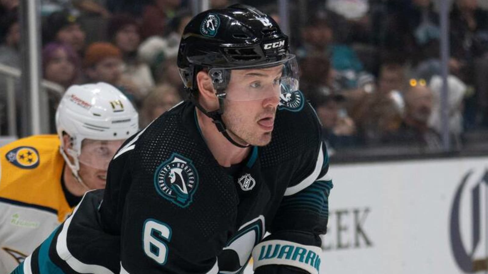 Sharks rookie defenseman sidelined by lower-body laceration