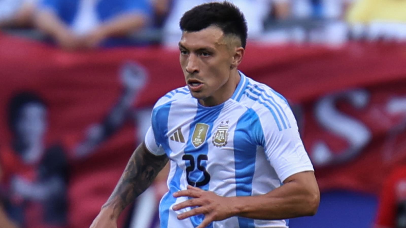 Lisandro Martinez reacts as Argentina start Copa America with win over Canada