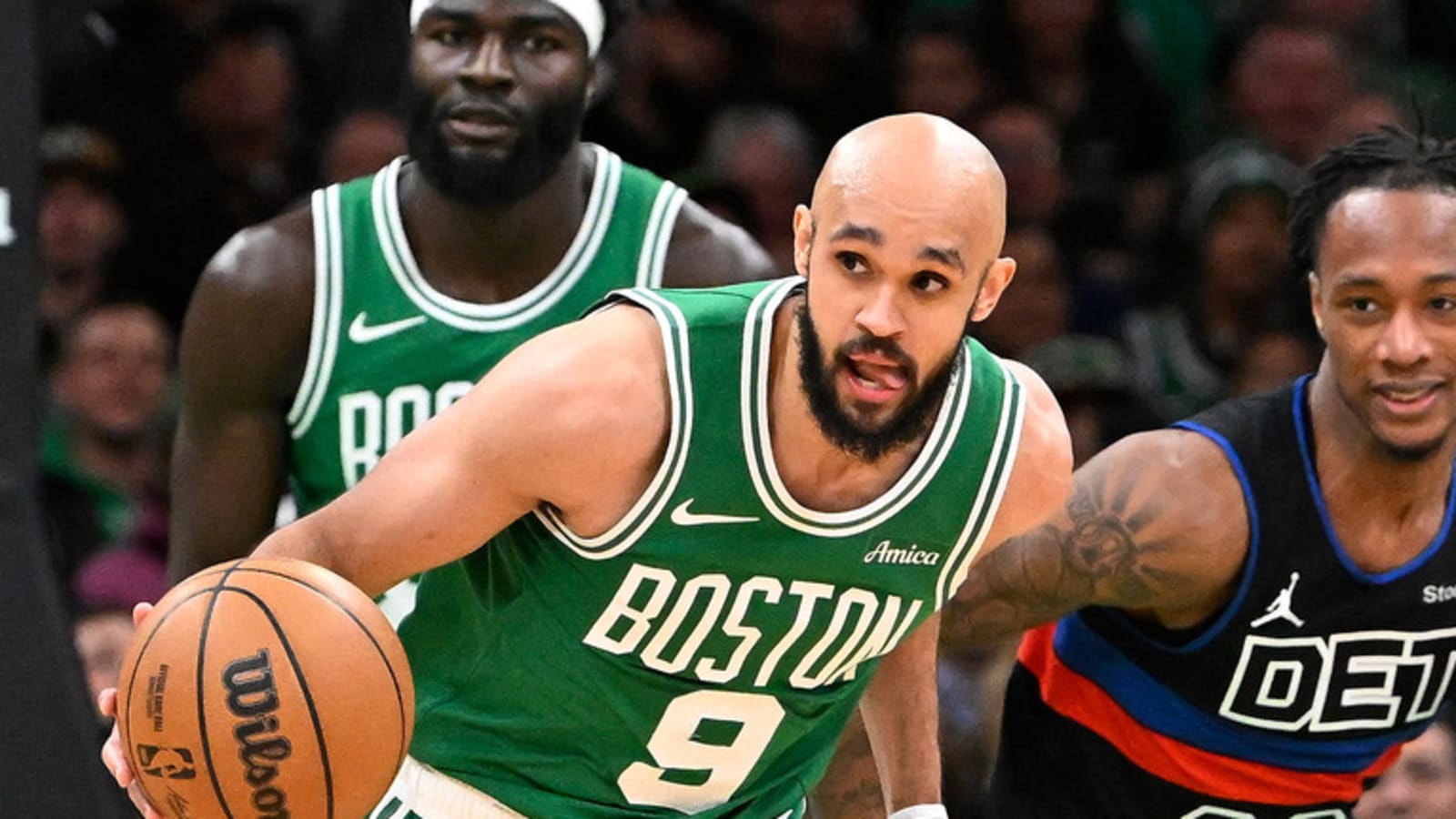 Celtics' two-man three-point barrage downs Pistons