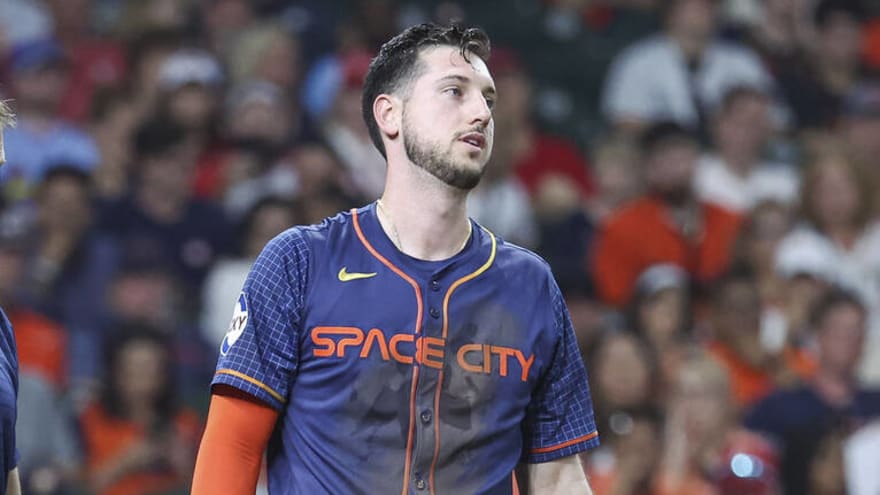 Astros star OF shares update after concerning injury scare