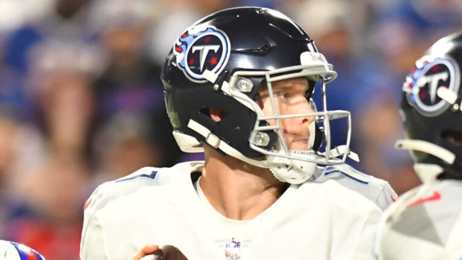 Titans QB Ryan Tannehill replaced by Malik Willis after pick-six vs. Bills