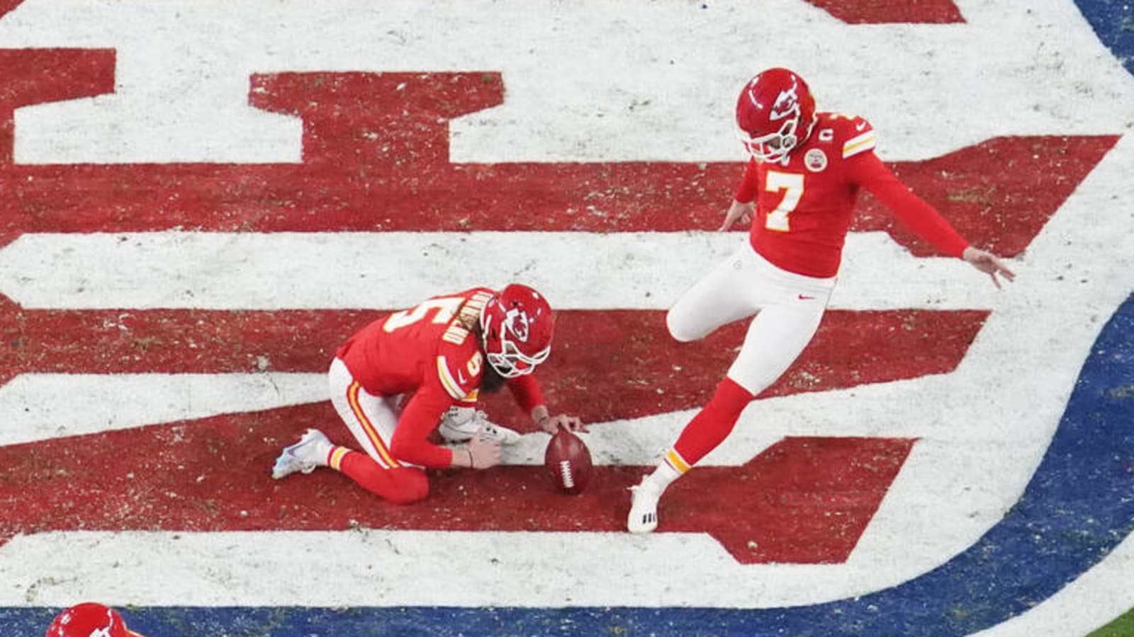 Watch: Chiefs' Harrison Butker breaks Super Bowl record set earlier in game