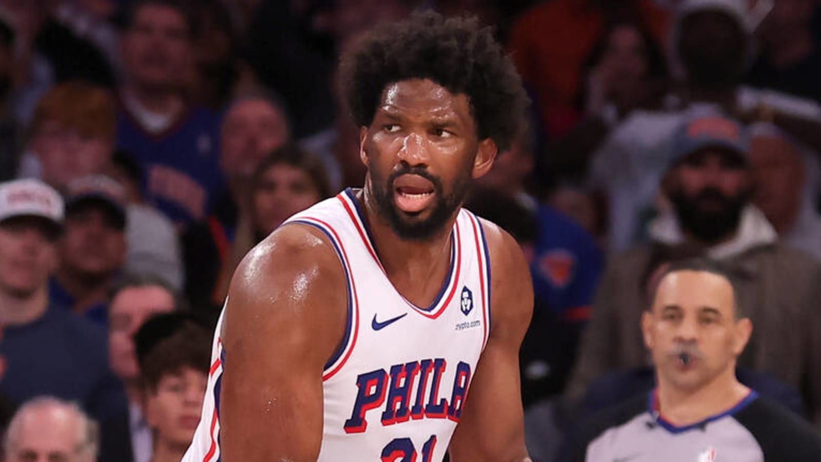 Philadelphia 76ers: Joel Embiid Drops 1-Word Reaction to Crazy Game 1 Finish Between Knicks, Pacers