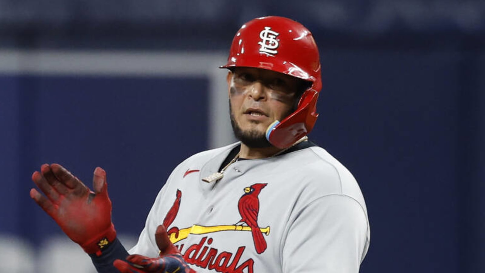 Yadier Molina rocking all pink for - St. Louis Cardinals