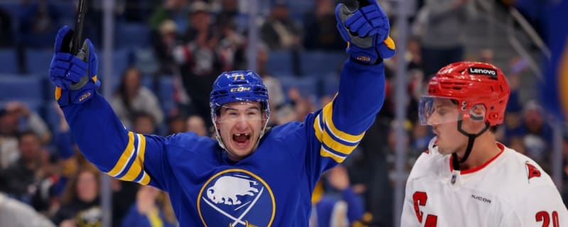 Ryan McLeod scores hat trick as Sabres defeat Hurricanes