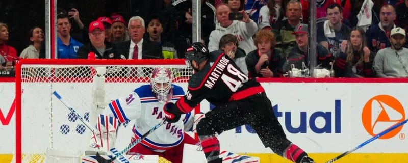 Hurricanes keep season alive, edge Rangers in Game 4