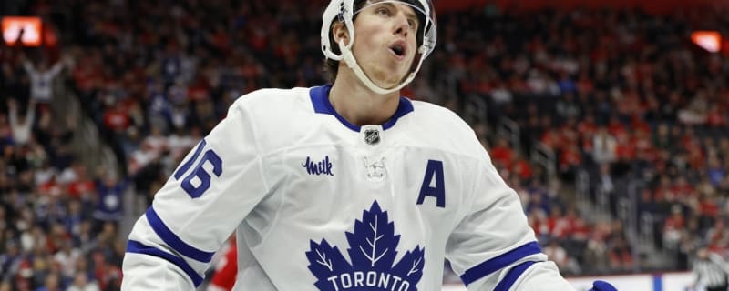 Mitch Marner&#39;s hat trick sends Maple Leafs past Red Wings