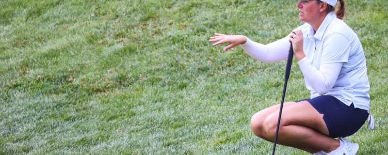 Late birdie lifts Lauren Coughlin into lead at Women&#39;s Scottish Open