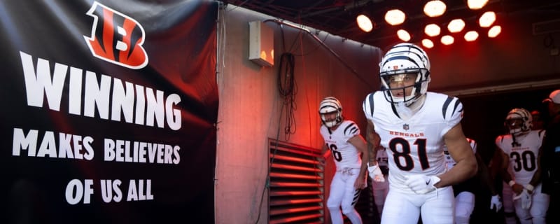 Reports: Bengals TE Jermaine Burton inactive after missing walk-through