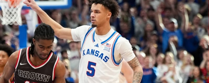 Zeke Mayo has 25 as No. 8 Kansas takes down Brown
