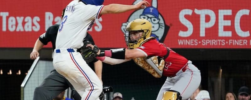 Rangers edge Angels in 13 innings on walk-off HBP