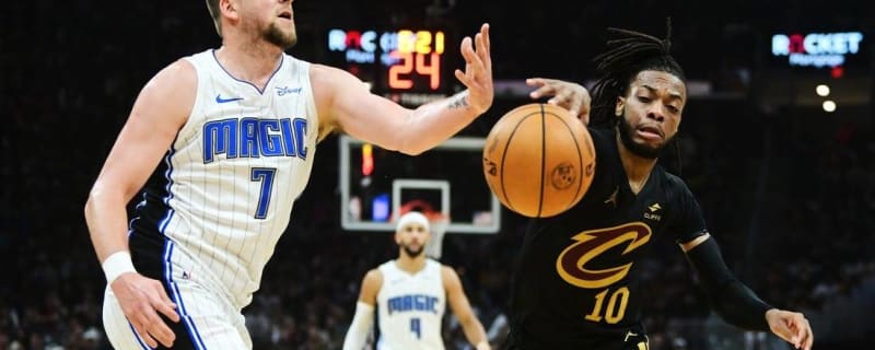 Cavaliers edge Magic on late block, take 3-2 series lead