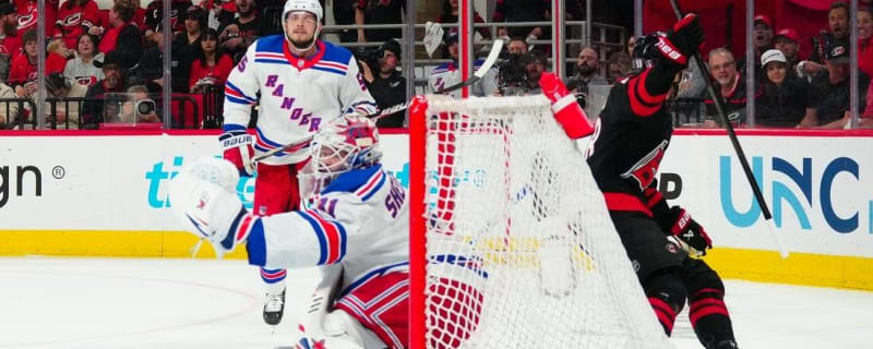 Chris Kreider&#39;s hat trick sends Rangers to clincher over Hurricanes