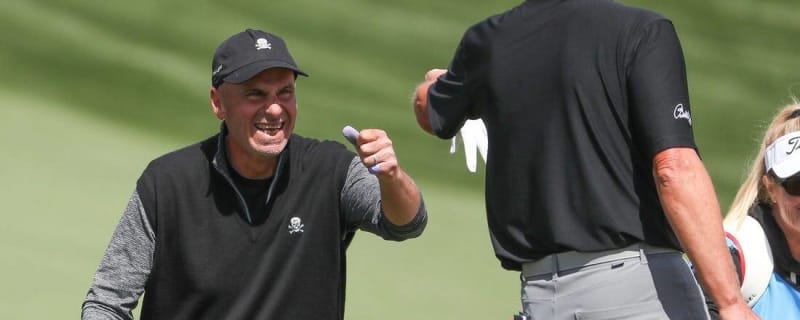 Wild eagle helps Rocco Mediate card 63, take Chubb Classic lead