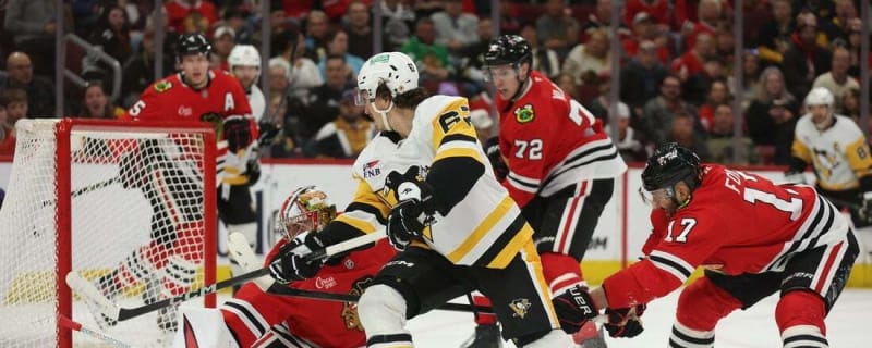 Ilya Mikheyev scores twice to lead Penguins past Blackhawks