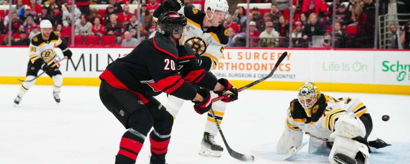 Seth Jarvis goal in waning seconds lifts Hurricanes past Bruins